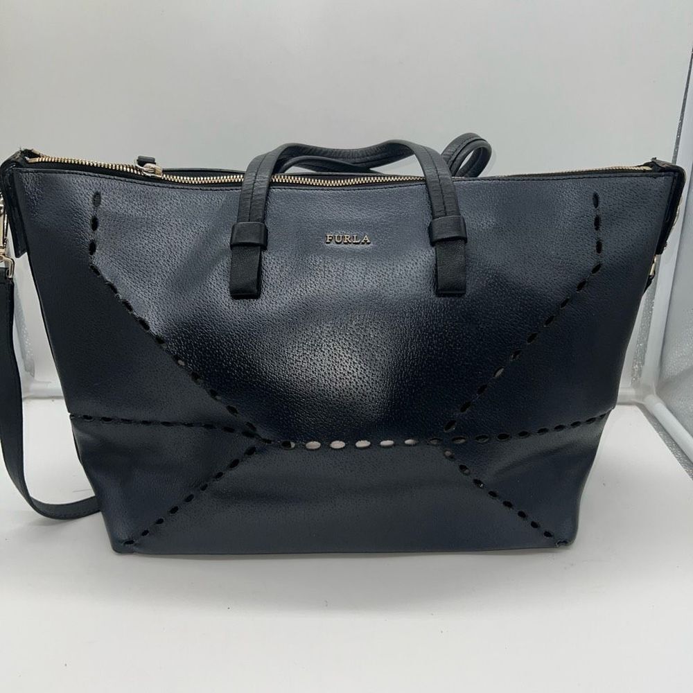Furla Authentic Perforated Leather Tote